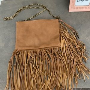 NWOT Carlos Santana fringe crossbody bag